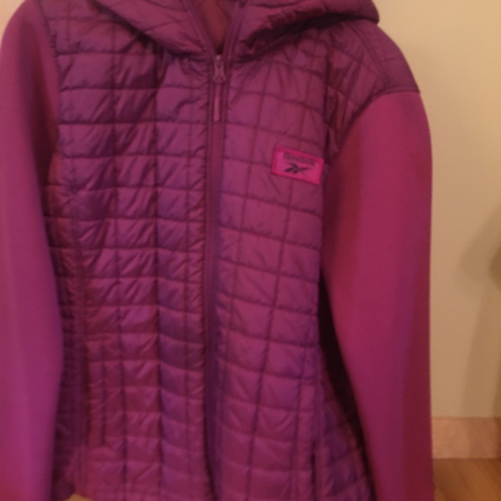 Reebok mid weight hooded jacket womens xl
